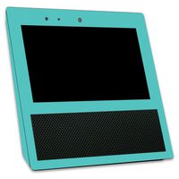 MightySkins Skin Compatible with Amazon Echo Show - Solid Turquoise | Protective, Durable, and Unique Vinyl Decal wrap Cover | Easy to Apply, Remove, and Change Styles | Made in The USA