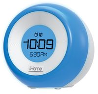 iHome Compact All in One Bluetooth Wireless Color-Changing Dual Alarm Clock Radio with Large Easy to Read Backlit LCD Display