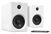 Innovative Technology Wireless Bookshelf Bluetooth Speaker with Rechargeable Battery, White