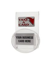 Marketing Holders Card Caddie Outdoor Business Card Holder with Window Hook (Clear)