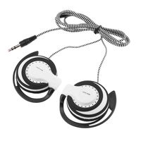 Docooler 3.5mm Ear-Hook Music Earphones Wired Gaming Headset On-Ear Sports Headphones for Smartphones Tablet Laptop Desktop PC
