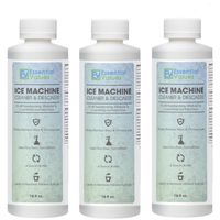 Ice Machine Cleaner 16 fl oz (3 Pack), Nickel Safe Descaler | Scale Remover, Universal Application for Whirlpool 4396808, Manitowac, Ice-O-Matic, Scotsman, Follett Ice Makers by Essential Values