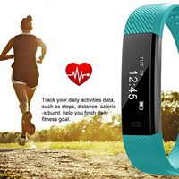 Viaste Unisex Digital Display Smart Watch, Buckle Closure Waterproof Bracelet Health Wristband