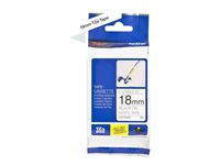 Brother TZe-FX241 Labelling Tape Cassette, Black on White, 18 mm (W) x 8 m (L), Flexible ID, Brother Genuine Supplies