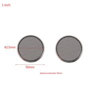 GUINV 2 Pcs 1/2/3/4/5/6.5 Inch Speaker Steel Mesh Round Grill Protective Cover Circle