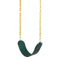 REEHUT Swing Seat Heavy Duty with 66" Chain Plastic Coated, Swing Set Accessories Swing Seat Replacement, 250 LB Weight Limit (Green)...