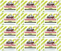 Fisherman's Friend Sugar Free Refreshing Citrus Flavor Cough Lozenges, 25g pack, (Pack of 12)