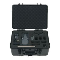 HUL Military Spec Waterproof Carrying Case for DJI Mavic Pro with iPad Mini and 4 Extra Batteries (Black)