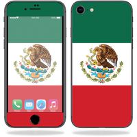 MightySkins Skin Compatible with Apple iPhone 8 - Mexican Flag | Protective, Durable, and Unique Vinyl Decal wrap Cover | Easy to Apply, Remove, and Change Styles | Made in The USA