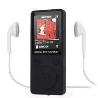 Fenleo MP3/MP4 Music Player, Portable Audio Player with Photo Viewer, FM Radio, Built-in Microphone, Voice Recorder, E-book, 1.8'' Screen, 32G TF Card Support(not included) with Headphone & Data Cable