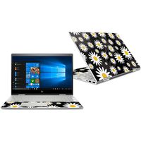 MightySkins Skin Compatible with HP Envy x360 Convertible 15" (2018) - Daisies | Protective, Durable, and Unique Vinyl Decal wrap Cover | Easy to Apply, Remove, and Change Styles | Made in The USA