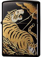 Zippo Tiger Japanese Makie Tora Gold Tank Japan Limited Oil Lighter
