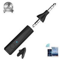 Wireless Receiver, GAKOV GA4849 Portable 5.0 Wireless Car Adapter & Hands-Free Car Kits Mini Music Adapter for Home/Car Audio Music Streaming Stereo System 3.5 mm