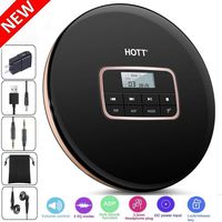 HONGYU Portable CD Player with LED Display,Anti-Shock Personal CD Music Disc Players for Kids Adults Students Walkman Compact CD Player