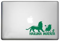 WallDecalsAndArt Disney Lion King/Hakuna Matata Swahili No Worries Sticker Mac Pro Retina Decal is a Hakuna Matata Decor Decal. Laptop Sizes 11, 12, 13 and 15 inch Green