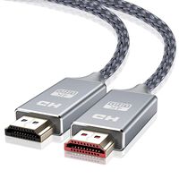 4K HDMI Cable,Capshi High Speed 18Gbps HDMI 2.0 Cable,4K, 3D, 2160P, 1080P, Ethernet - 28AWG Braided HDMI Cord - Audio Return Compatible TV, PC, Blu-Ray Player (4k 50ft hdmi Cable, Grey)