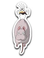 Threads Basket BOH Mouse and Yubaba's Bird Spirited Away Vinyl Decal Sticker 3''x4''