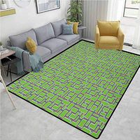 YucouHome Kids Car Race Track Roadway Activity Oriental Area Rug Extra Large, Cartographic Intersecting Roads Identical Automobiles, Fashionable High Class Living Dinning Room(3'x 8') Multicolor