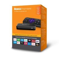 Roku Premiere | HD/4K/HDR Streaming Media Player with Simple Remote and Premium HDMI Cable