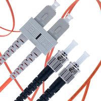 SC to ST Fiber Patch Cable Multimode Duplex - 25m (82ft) - 62.5/125um OM1 - Beyondtech PureOptics Cable Series