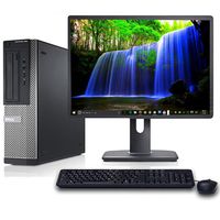Dell Optiplex 390 Desktop Computer i3 3.2GHz 4GB RAM 250GB HD Windows 10 Home w/19 LCD Bundle-WiFi Adapter, Keyboard and Mouse