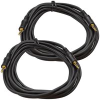 Seismic Audio SA-iE15-2Pack 6-Inches Stage and Studio Patch Cable