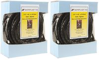 Pre-Cut Spiral Wrap Hose Protector, 0.67" OD, 25' Length, Black (2-(Pack))