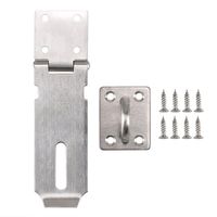Dayree 4.3" Padlock Hasp Heavy Duty 304A Stainless Steel Gate Latches Lock with Screws for Furniture, Cabinet, Drawer, Cupboard and Closet