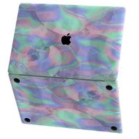 Mertak Vinyl Skin for Apple MacBook Air 13 inch Mac Pro 15 Retina 12 11 2019 2018 2017 2016 2015 Iridescent Decal Laptop Top Texture Cover Design Abstract Trippy Wrap Marble Shell Women Touch Bar
