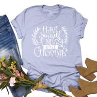 Winsummer Christmas Movie T-Shirt Women Christmas Shirt Funny Cute Graphic T-Shirt Short Sleeve Tees Tops T Shirt