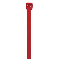 Aviditi CT444B Nylon Cable Tie, 8" Length x 0.14" Width, Red (Case of 1000)