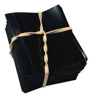 45 x 52 mm BLACK Perforated Shrink Band for Hot Sauce Bottles and Other Liquid Bottles Fits 3/4" to 1" Diameter - Pack of 250