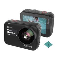 SJCAM SJ9 Sports Action Camera Strike 4K 60fps WiFi Sports Action Camera 2.33 Inch IPS Touchscreen 10M Body Waterproof 170° Wide Angle Anti-Shake with Lithium Battery with Andoer Cleaning Cloth
