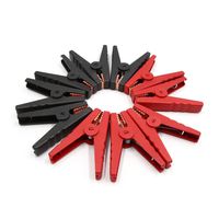 uxcell 10pcs 100A Red Black Battery Insulated Test Clips Alligator Clamps Clip for Car