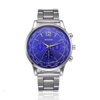 New Watches TodaiesNew!2018 Fashion Men Crystal Stainless Steel Analog Quartz Wrist Watch Bracelet (A)