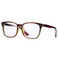 Pro Acme Non-prescription Glasses Frame Clear Lens Eyeglasses (Brown)