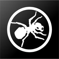 PRODIGY ANT EDC TECHNO DJ ELECTRO ROCK BAND LOGO STICKERS SYMBOL 5.5" DECORATIVE DIE CUT DECAL FOR CARS TABLETS LAPTOPS SKATEBOARD - WHITE COLOR