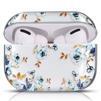 Lilycase Compatible with AirPods Pro Case with Girls Cute Clear Smooth PC Shockproof No Dust Cover Case for Apple Airpods Pro 2019 (Gardenia)