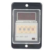Digital Time Relay, DC 24V AC 110/220V Multifunctional Digital LED Display Timing Relay 0.01-999 5A(24VDC)