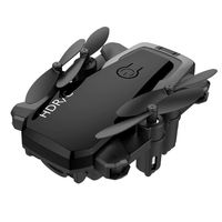 Cinhent Quadcopter Mini D2WH Foldable with WiFi FPV 0.3MP HD Camera, 2.4G 6-Axis RC Drone with Altitude Hold 4 Channels Toys, Good Choice for Drone Training (Black)