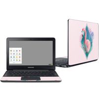 Mightyskins Skin Compatible with Samsung Chromebook 3 11.6" - Flamingo Vice | Protective, Durable, and Unique Vinyl Decal Wrap Cover | Easy to Apply, Remove, and Change Styles | Made in The USA