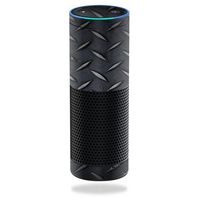 MightySkins Skin Compatible with Amazon Echo/Amazon Echo Plus wrap Cover Sticker Skins Black Diamond Plate