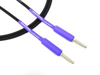 Conquest Sound W 20P 20-Feet Hi-Definition Instrument/Guitar Cable with Neutrik Plugs, Purple Heat Shrink