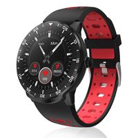 Smart Watch Fitness Tracker, HopoFit HF06 Full Circle Touch Screen Smartwatch, Heart Rate Monitor Sleep Activity Tracker, SMS Call Reminder, Waterproof Pedometer for Android iOS, Men Women (red)