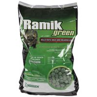 Neogen Ramik Green Fish Flavored Weather Resistant Rodenticide Nuggets, 4 lb bag