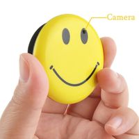 8GB Mini Hidden Spy Camera Wearable Smile Face Badge Covert Camera Nanny Cam Indoor Security Video Camera