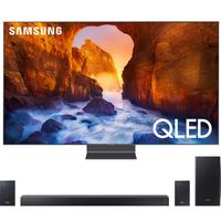 Samsung QN82Q90RA 82" Q90 QLED Smart 4K UHD TV (2019 Model) Bundle with HWQ90R 510W 7.1.4-Channel Soundbar w/Wireless Subwoofer