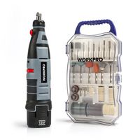 WORKPRO Cordless Rotary Tool Kit Variable Speed 12V Li-Ion Battery Powered with 70-piece Accessory in Case for Around House DIY and Crafting Projects