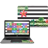 Mightyskins Skin Compatible with Hp Pavilion X360 14" (2017) - Tropical Stripes | Protective, Durable, and Unique Vinyl Decal Wrap Cover | Easy to Apply, Remove, and Change Styles | Made in The USA