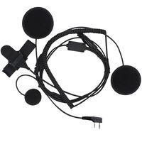 KENMAX 2 Pin Full Open Close PTT Headset Earpiece for UV-5R UV-82 Puxing Wouxun BaoFeng pofung